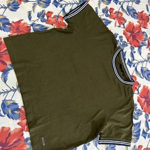 Roadster Crop Top, Olive Color