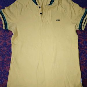 Yellow Colour T-shirt Jack And Jones