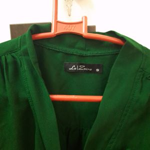 Korean Style Green Bow Top S