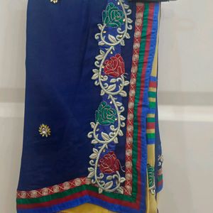 Beautiful Saree With Stich Blauze On Sale 😘