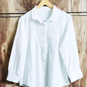 White Designer Shirt Size-40-42