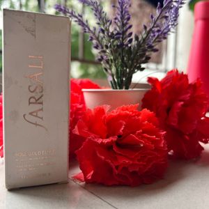 Farsali Rose Gold Serum Open Bottle