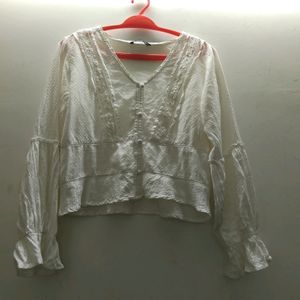 ZUDIO white Top Fullseelved