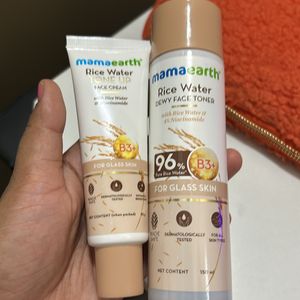 Mama earth Rice Water Toner & Cream