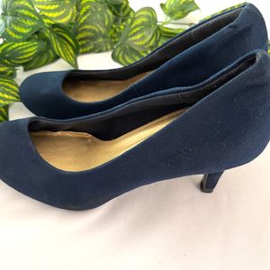 Navy Blue Kitten Heels (Women)