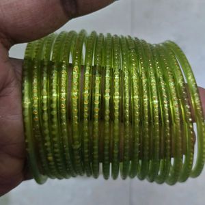 Light Green Glass Bangles