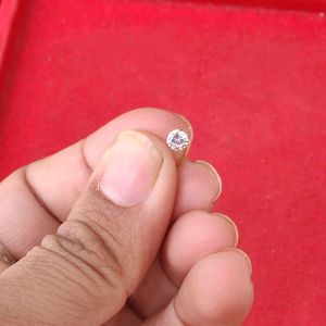 18 K Pure Gold Nose Pin For Women Nd Girl