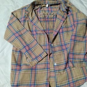 Check Shirt L Size