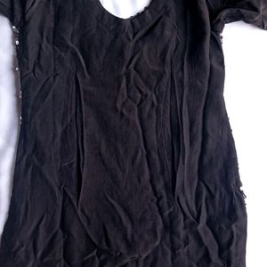 Black short kurti