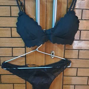 Combo Of Four Imported Fabric Bra N Panty