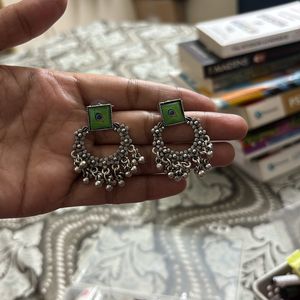 Oxidised Jhumkas