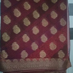 Pretty Festive Look Geaogette Saree