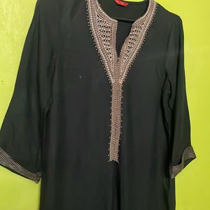 Black Beautiful W Kurta For Ladies