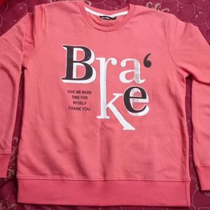 Light Red Coloured Sweat Shirt