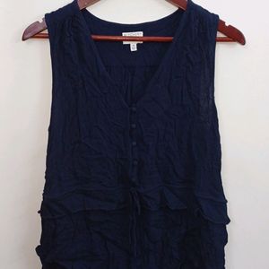 🔴BLUE SLEEVELESS TOP FOR WOMEN