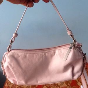 Vintage Pink Baguette Bag