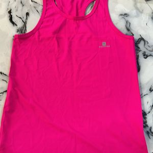 Magenta Linen Top