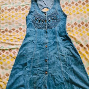 Blackless Denim Dress