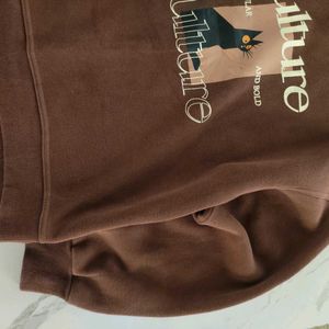 WARM CHOCOLATE BROWN HOODIE UPPER