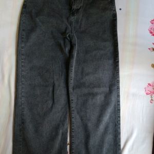 deep ash gray straight fit jeans