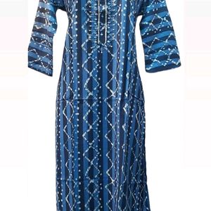 Blue Straight Cut Kurta