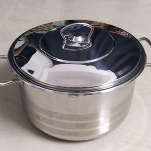 KORKMAZ MEGA LINE STAINLESS WIDE POT WITH LID