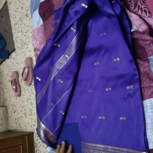 Purple Silk Saree