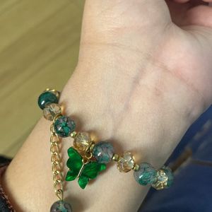 Green Butterfly Bracelet