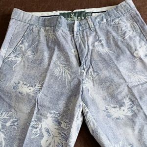 Men's Printed Grey Shorts