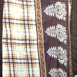 Dupatta lining Cream pure cotton designer pi