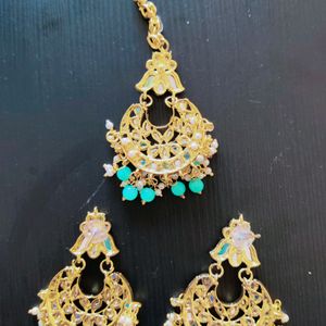 Maang Tika Earrings Set