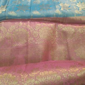 Kanchipuram Saree With Work Blouse