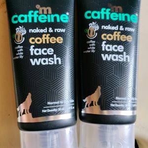 M Caffeine Naked And Raw Coffee Face Wash Pack 2