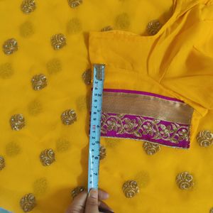 Yellow Coloured Saree