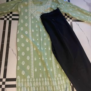 Woolen Kurta With Black Pant