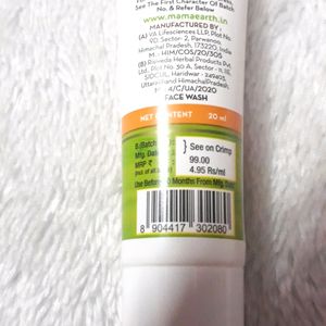 Mamaearth Vitamin C Face Wash Mini Pack