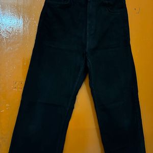 High Waist Black Wide Leg Jeans