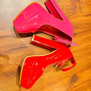 Barbie heels Red/Pink/Black