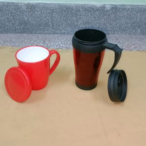 Two Mugs With Lid