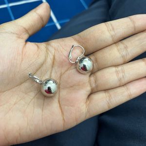 Silver Ball Earrings