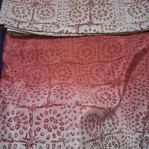 It Is A Double Shaded Printed Saree