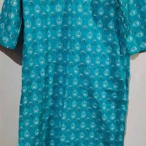 Embroidery Work Kurta With Plazo And Dupatta