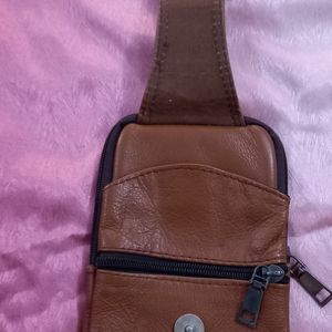 Leather Mobile Pouch For Men