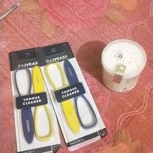 Liveasy Cotton Earbuds And Tongue Cleaner