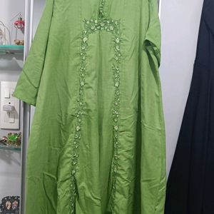 Princess Anarkali Green Kurti