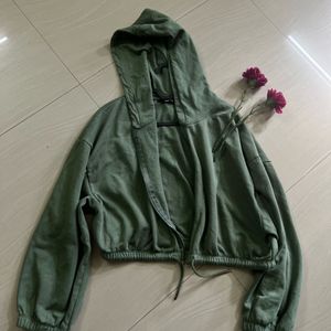 Teal Green Hoodie Jacket