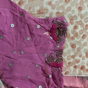 Saree Blouse Pink Color