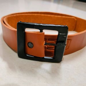 Boys brown leather belt