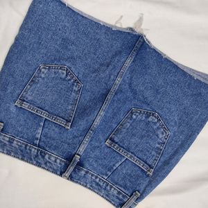 Denim Skirt - Dark Blue