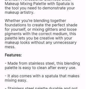 Mixing Palette With Spatula